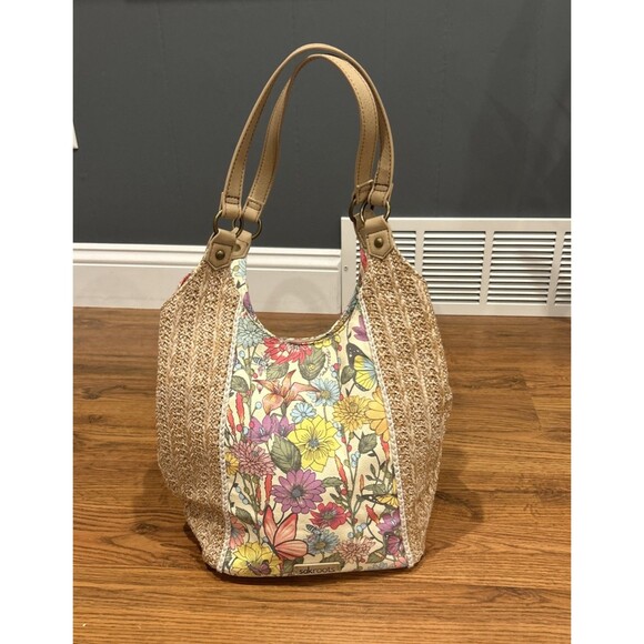 Sakroots Artist Circle Roma Shopper Tote Bag Purse Floral Boho Shoulder - Picture 1 of 11